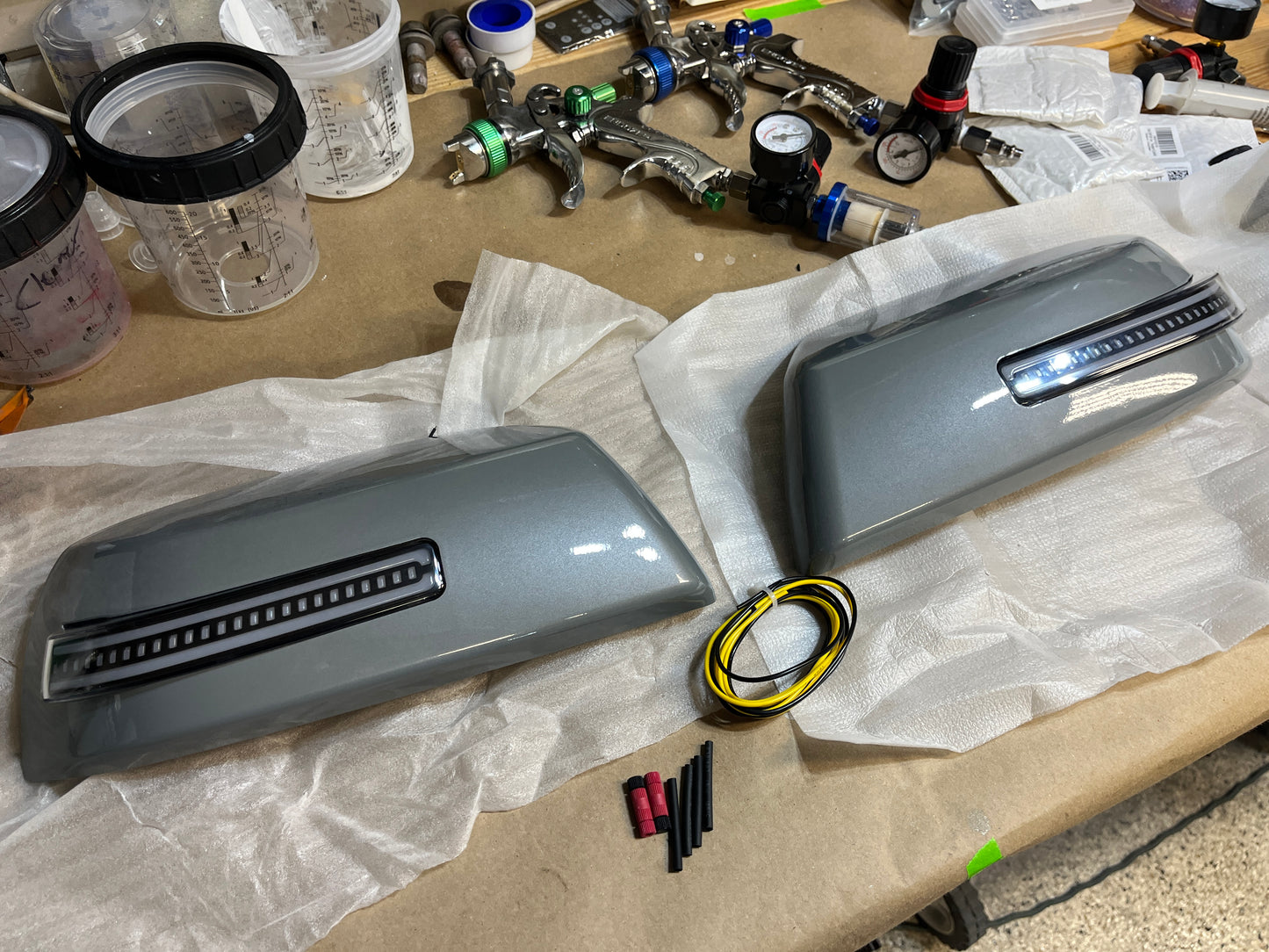 Toyota Tundra Sequential LED Mirror Cap - Cement 1H5 - 2007-2021