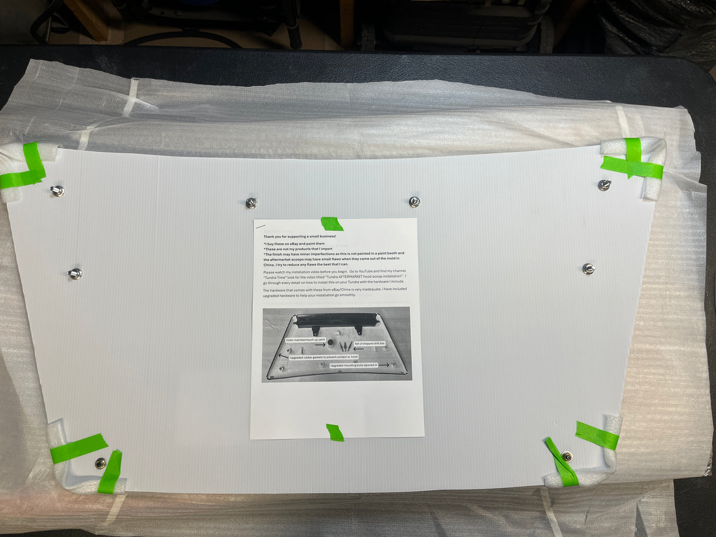 Hood Scoop Installation Kit
