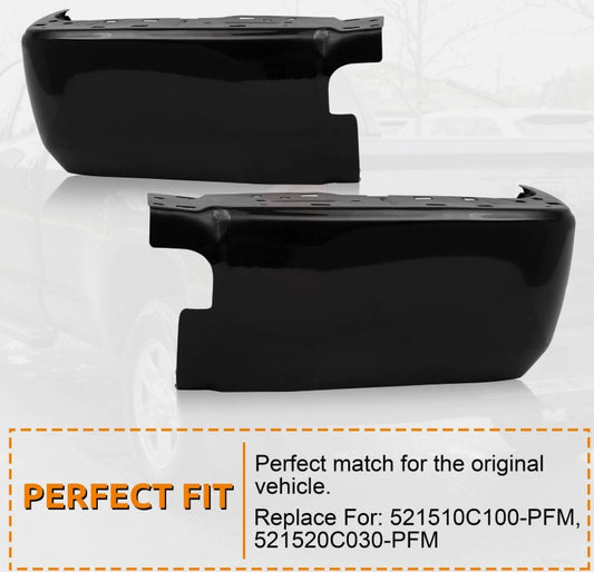 Rear Color Matched Bumper Corners w. OUT Sensor Hole - 2014-2021 - Paint On Demand
