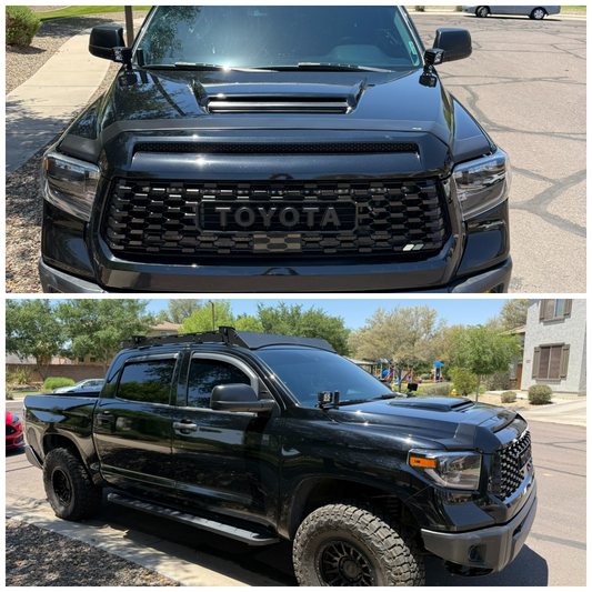 Toyota Tundra Hood Scoop - Midnight/Attitude Black Metallic 218 - 2014-2021